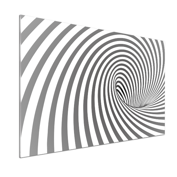 Spatscherm keuken Gestreepte spiraal