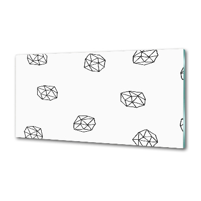 Spatscherm keuken Abstract patroon