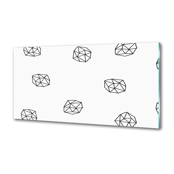 Spatscherm keuken Abstract patroon