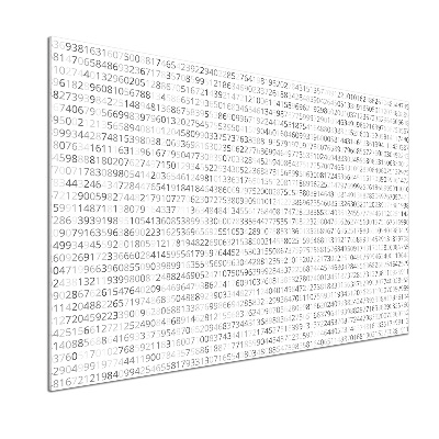 Spatplaat keuken Binaire code