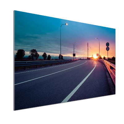 Achterwand keuken Snelweg