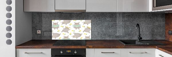 Spatplaat keuken Illustratie van een teddybeer