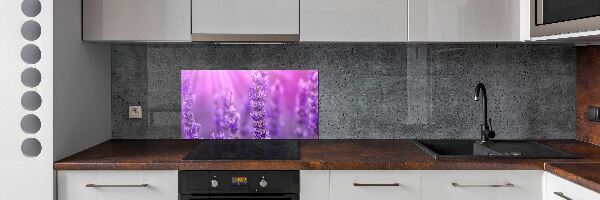 Spatscherm keuken Lavendel