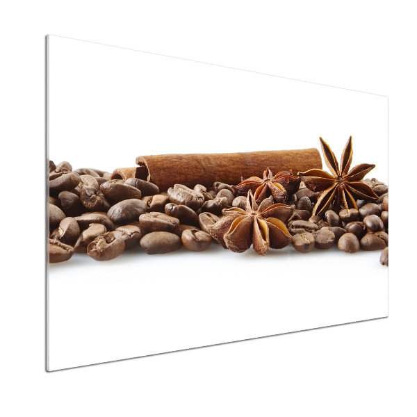 Keuken achterwand Koffiebonen kaneel