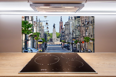 Spatplaat keuken Łódź, Polen