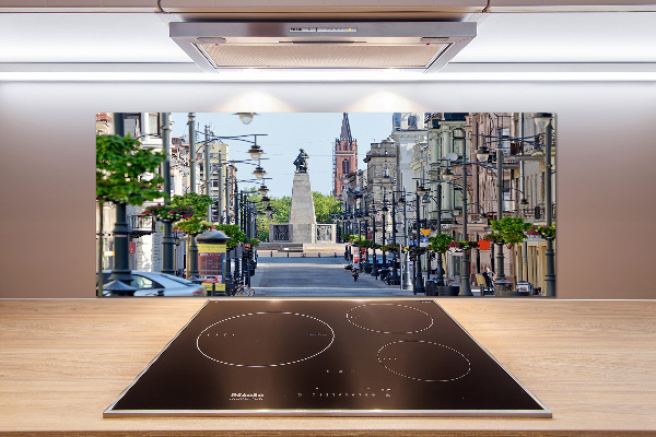 Spatplaat keuken Łódź, Polen