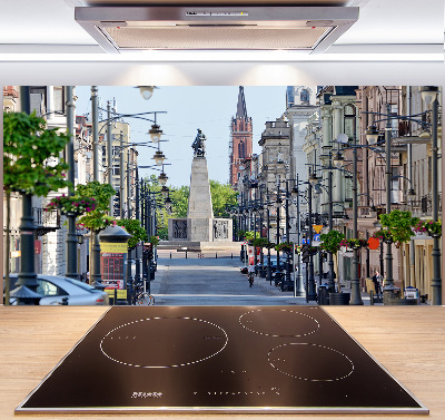 Spatplaat keuken Łódź, Polen