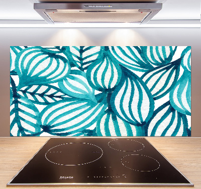 Spatscherm keuken Bloemenpatroon