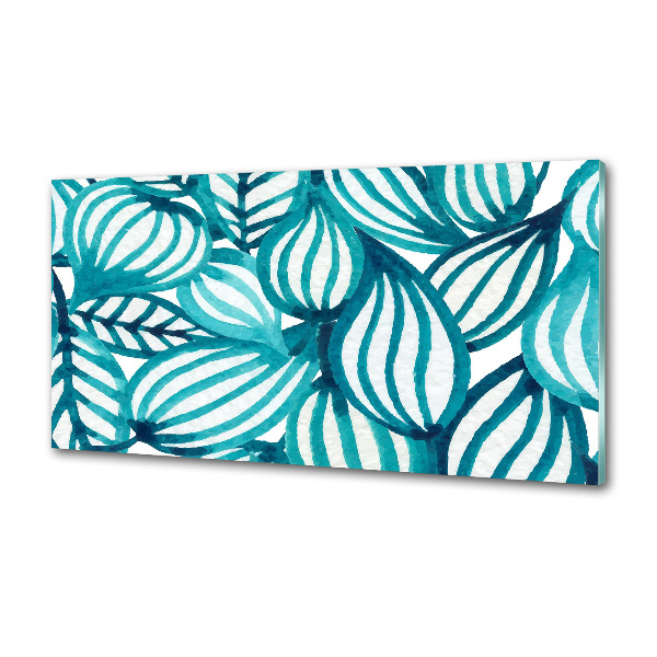 Spatscherm keuken Bloemenpatroon