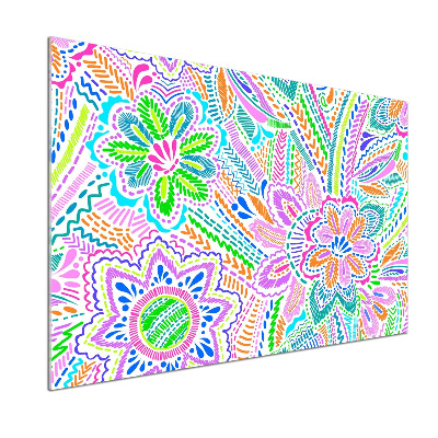 Spatplaat keuken Bloemenpatroon