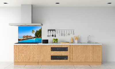 Keuken achterwand Zwembad op de Malediven