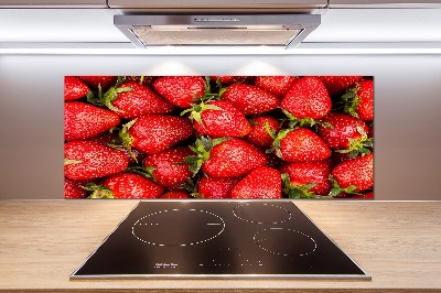 Glazen achterwand keuken Aardbeien