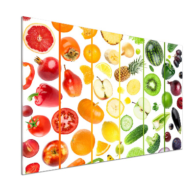 Achterwand keuken Fruit en groenten