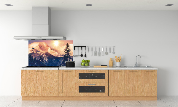 Spatscherm keuken Colorado-bergen