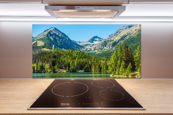 Spatplaat keuken Meer in de bergen