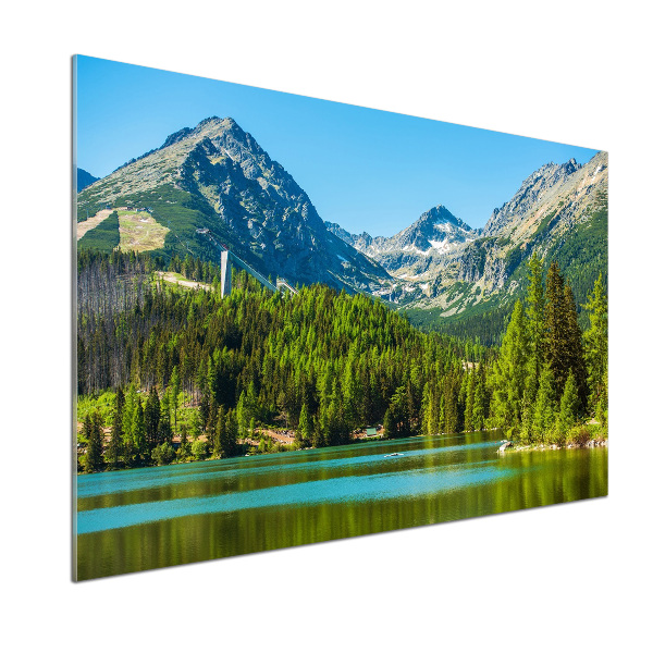 Spatplaat keuken Meer in de bergen