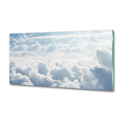 Glazen achterwand keuken Wolken vanuit vogelperspectief