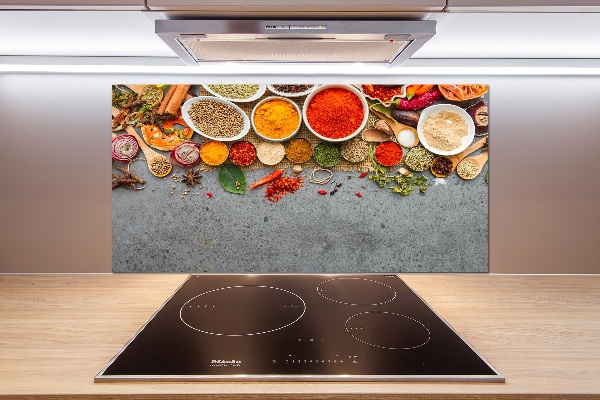 Glazen achterwand keuken Specerijenmengsel