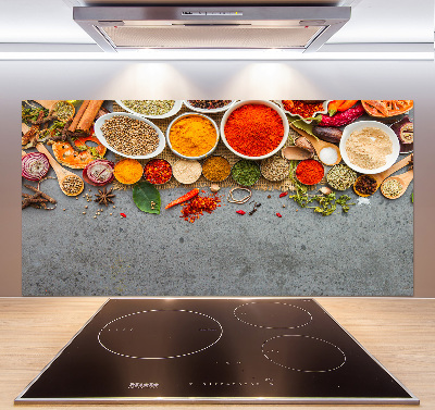 Glazen achterwand keuken Specerijenmengsel
