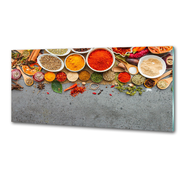 Glazen achterwand keuken Specerijenmengsel