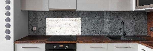 Spatscherm keuken Houten muur
