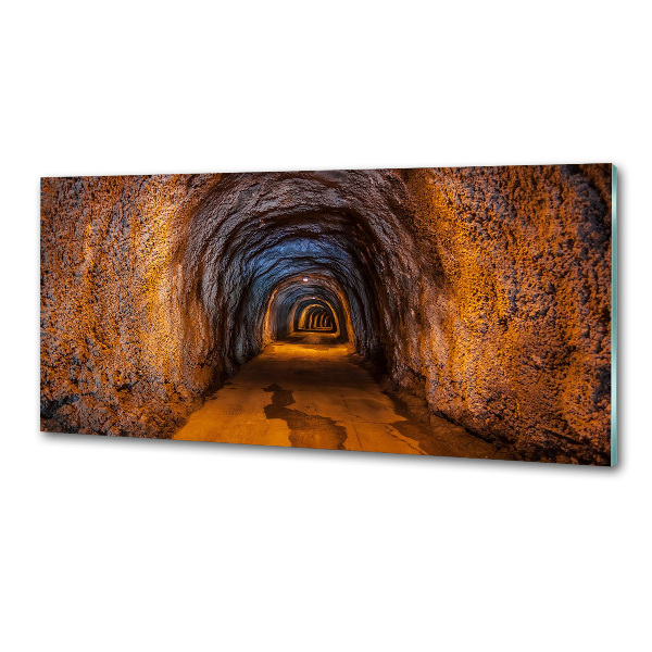 Glazen achterwand keuken Ondergrondse tunnel