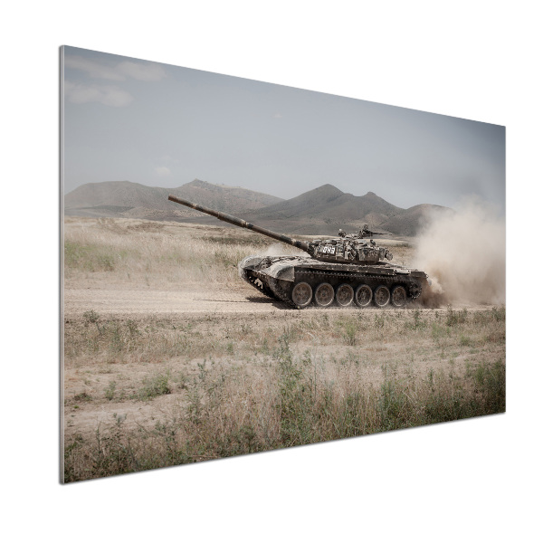 Achterwand keuken Tank in de woestijn