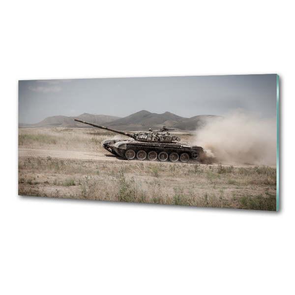 Achterwand keuken Tank in de woestijn