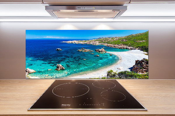 Glazen achterwand keuken Zeebaai