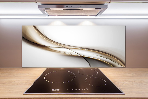 Spatplaat keuken Bruine golf