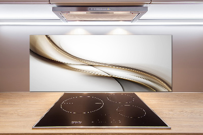 Spatplaat keuken Bruine golf