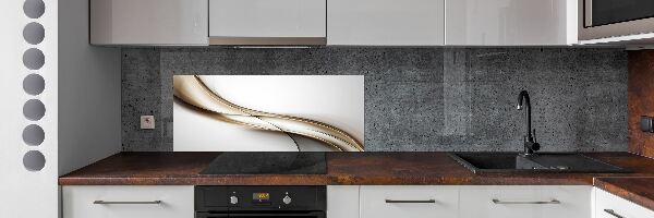 Spatplaat keuken Bruine golf