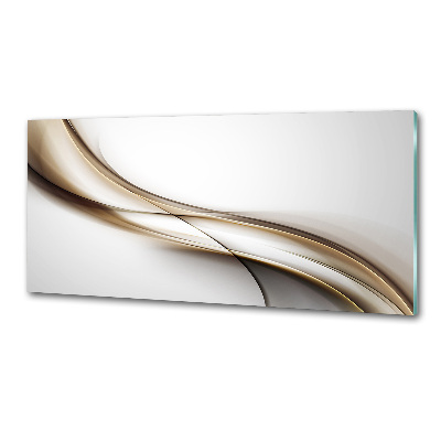 Spatplaat keuken Bruine golf