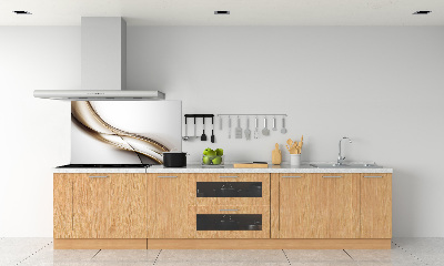 Spatplaat keuken Bruine golf