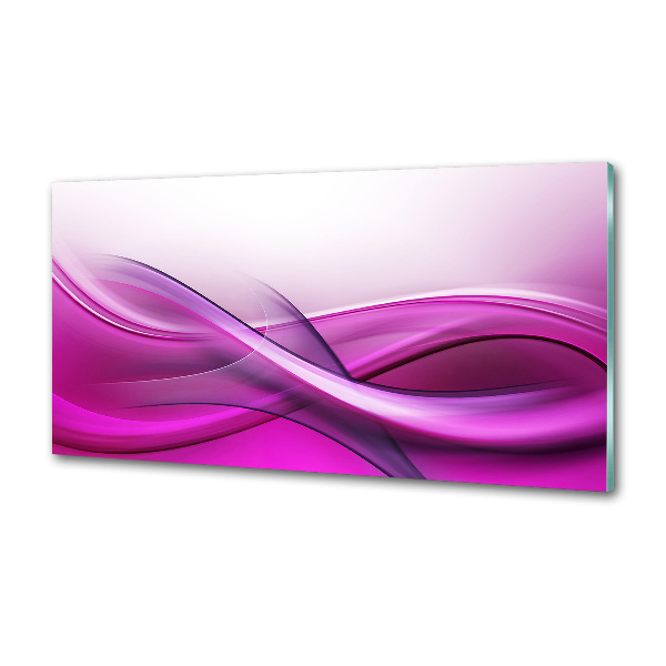 Glazen achterwand keuken Golven op de achtergrond