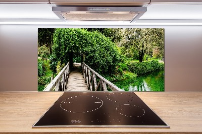 Spatplaat keuken Brug over de rivier