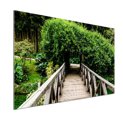 Spatplaat keuken Brug over de rivier