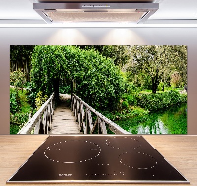 Spatplaat keuken Brug over de rivier