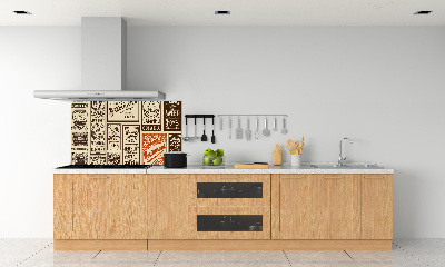 Glazen achterwand keuken Advertenties en etiketten