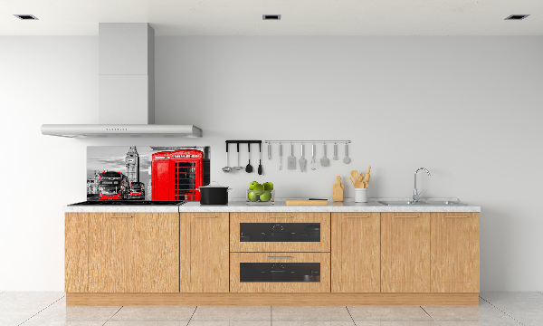 Spatscherm keuken Rode bussen