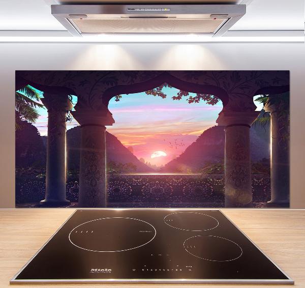 Keuken achterwand Oosterse architectuur