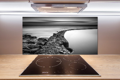 Achterwand keuken Rotsachtig strand