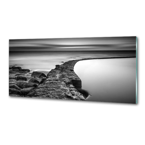 Achterwand keuken Rotsachtig strand