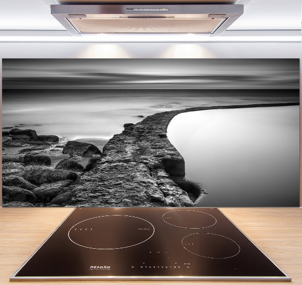 Achterwand keuken Rotsachtig strand