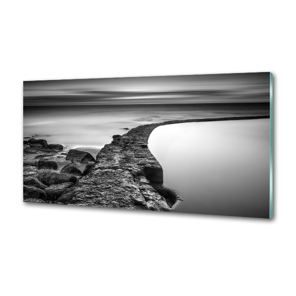 Achterwand keuken Rotsachtig strand