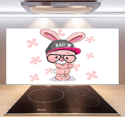 Spatplaat keuken Konijn in een hoed