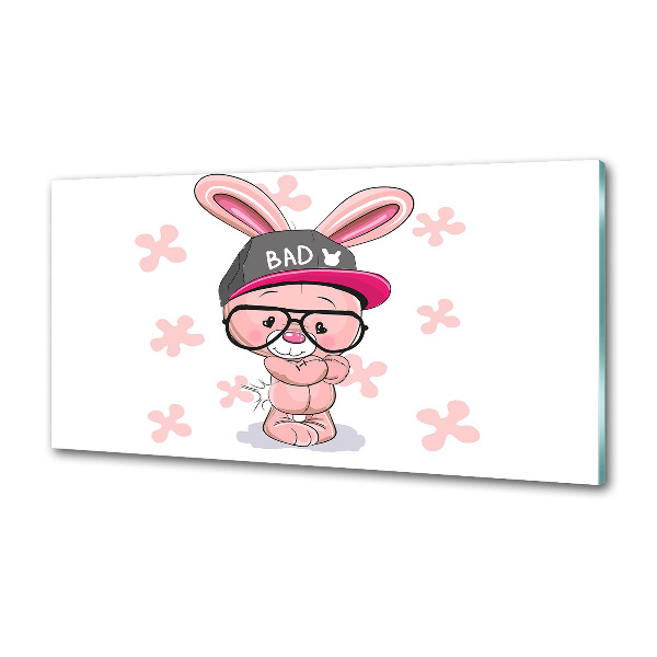 Spatplaat keuken Konijn in een hoed