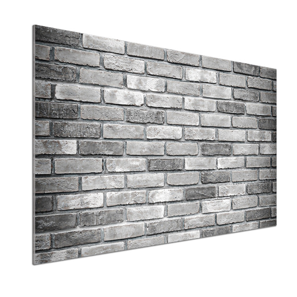 Glazen achterwand keuken Bakstenen muur