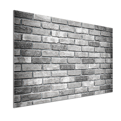 Glazen achterwand keuken Bakstenen muur