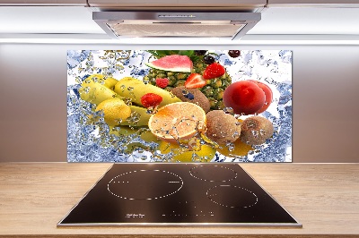 Achterwand keuken Fruit en water